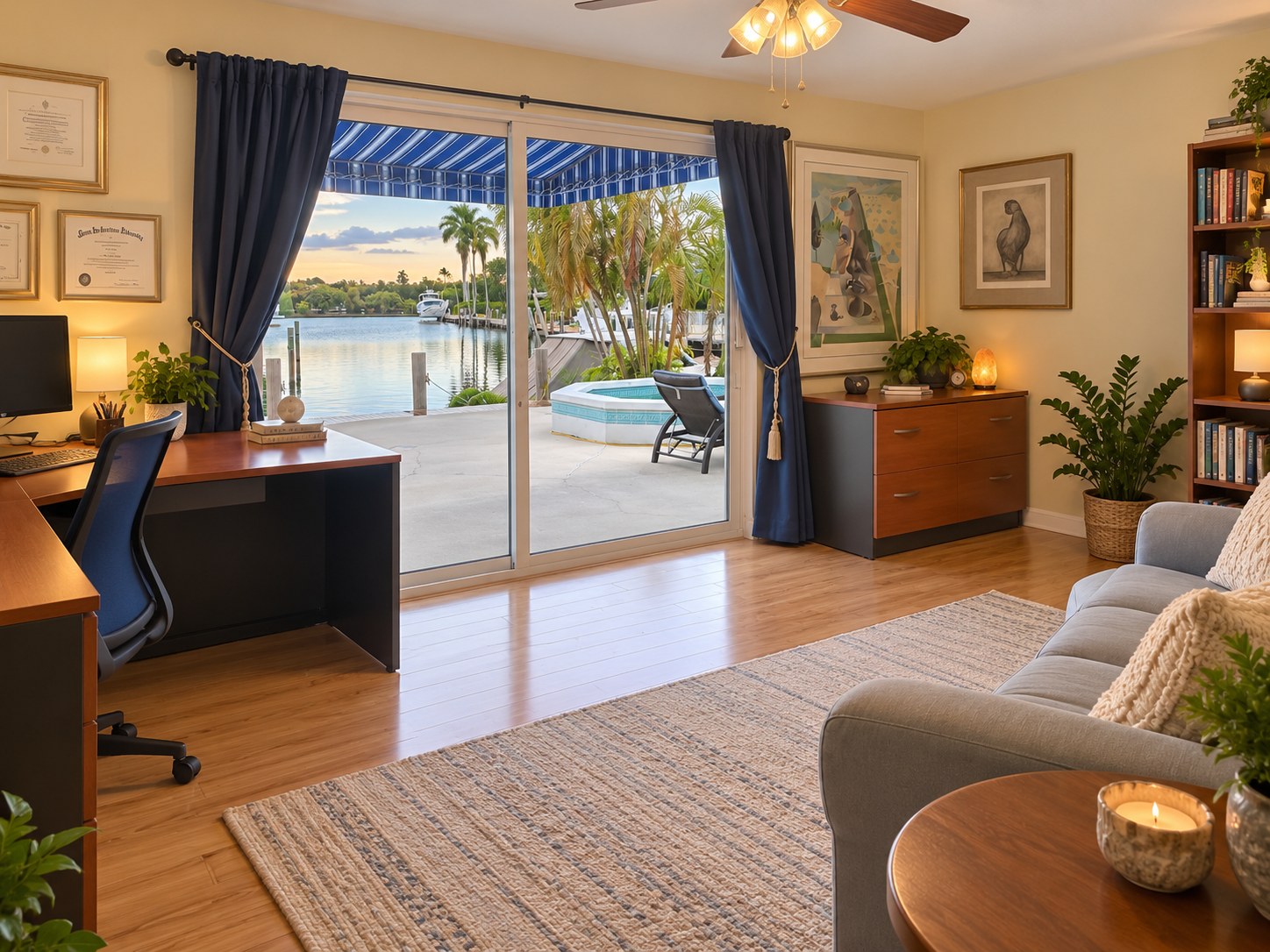 A welcoming therapy office